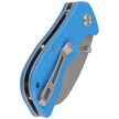 Nóż składany Kubey Karaji Blue G10, Bead Blasted D2 (KU180C)