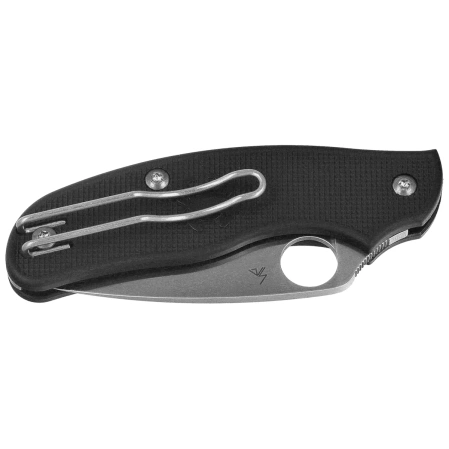 Spyderco Metropolitan Lightweight Knife Black FRN, Satin M398 by Sal Glesser (C213PBK)