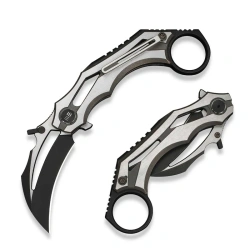 WeKnife Cryonix Knife Bronze/Satin Titanium, Black Stonewashed/Satin M390 (WE24070-3)