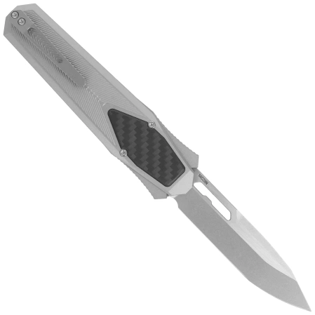 Nóż grawitacyjny Remette RT-Swordfish T Gray Aluminum/Carbon Fiber, Stonewashed 14C28N (ZL103C2)