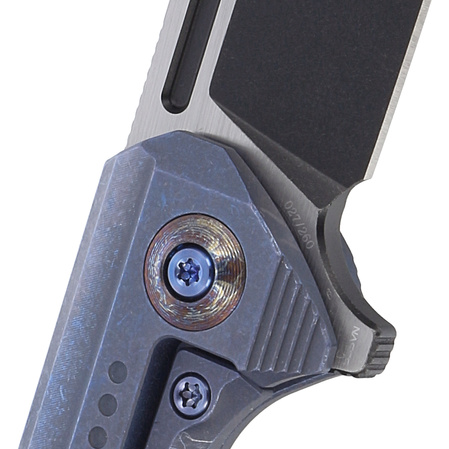 Nóż składany WE Knife Reiver LE No 027/260 Blue Titanium, Black Stonewashed CPM S35VN (WE16020-4)