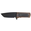 Medford TFF-4 Tanto Knife Bronze Titanium / Black G10, Flm HW, Std Clip, Black DLC S45VN by Greg Medford (MK1404PT-36A1-TFCP-BP)