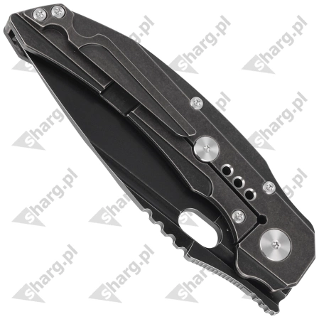 Bestech Exploit Black Titanium/CF, Black Stonewashed CPM S35VN by Todd Knife and Tool (BT2005G)