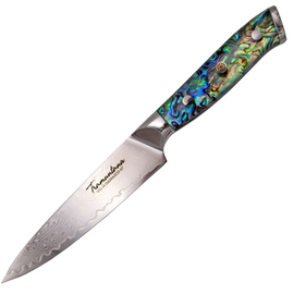 Nóż Kuchenny Tramuntana Decor Habitat Utility Abalone/Epoxy, VG10 Damascus (TK-CD12)