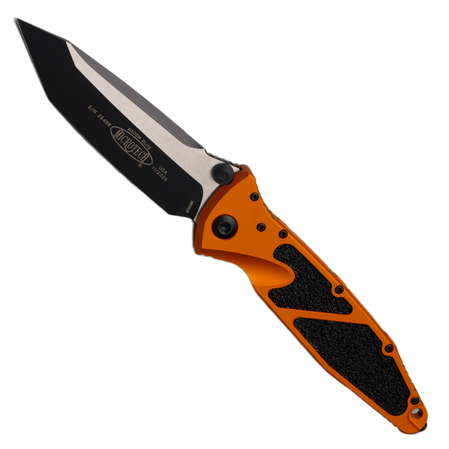 Microtech Socom Elite T/E-M Knife Tactical Orange Tangerine Aluminum, Black M390MK by Tony Marfione (161-1OT)