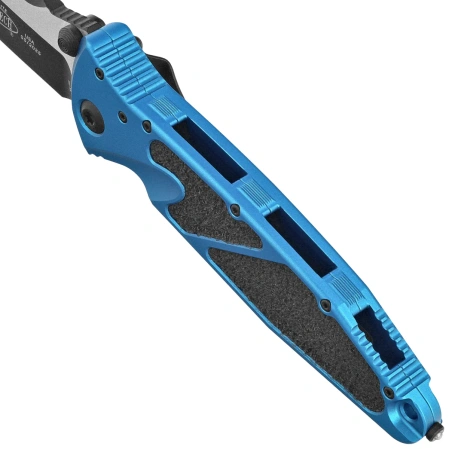 Microtech Socom Elite T/E-M Knife Blue Aluminium, Black M390MK by Tony Marfione (161-1BL)