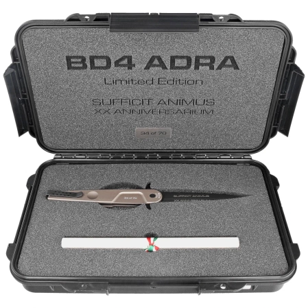 Extrema Ratio BD4 Adra Contractor LE No 34/70 Tactical Mud Aluminium, Black N690 knife (04.1000.0498/TM)