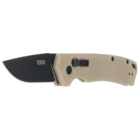 Tekto A3 Delta Mini D/P Automatic Knife Desert G10, Black D2