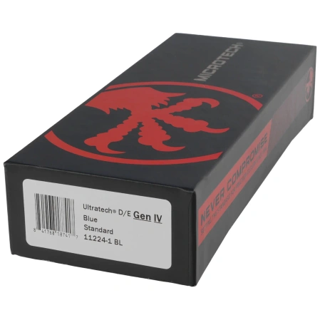 Nóż automatyczny OTF Microtech Ultratech Gen IV D/E Blue Aluminium, Black M390MK by Tony Marfione (11224-1BL)