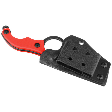 Nóż Kubey Hippocam KU166D Red G10, Satin/Blackwashed D2