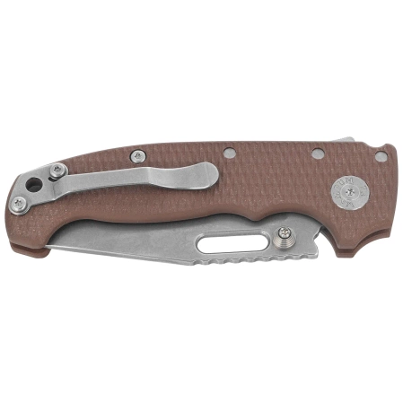 Nóż składany Demko AD20S Clip Point Earth G10, Stonewashed MagnaCut by Andrew Demko (MGAD20S-MAG-EARG10-CP)