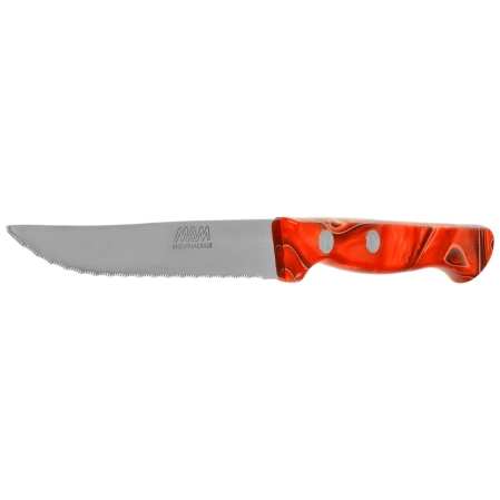 Nóż kuchenny MAM Universal 100 Red Metakrilat, Serrated Stainless Steel (4311)