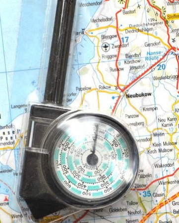 Map gauge, Lockable Lid Polymer Black 40 mm - 707700