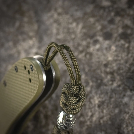 M-Tac knife lanyard Zeus Stainless Steel Olive paracord (TMLZSSS-OD)