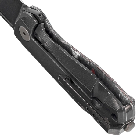 Nóż składany LionSteel Nano Nebula Fat Carbon, Old Black MagnaCut (NA01 NB)