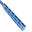 Nóż motylkowy Third Decor Habitat Balisong Blue Titanium Stainless Steel, Blue Titanium (10967A)