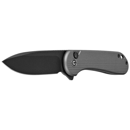 Civivi Button Lock Elementum II Knife Gray Aluminum, Black Stonewashed Nitro-V (C18062PD-1)