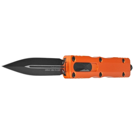 Microtech Dirac Delta D/E OTF Knife Orange Aluminium, Black by Tony Marfione (227-1OR)