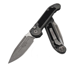 Microtech LUDT Gen III S/E Automatic Knife Natural Clear Aluminum, Apocalyptic M390MK by Tony Marfione (1135-10APNC)
