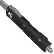 Microtech UTX-85 T/E Black Aluminum OTF Knife, Stonewashed M390 (233-10)
