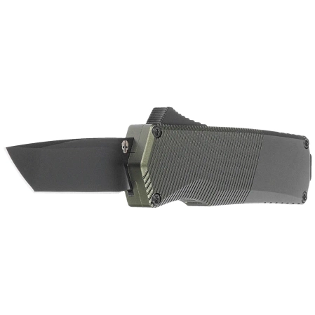 Tekto A5 Spry Mini T/E OD Green Aluminum OTF Knife, Black CPM S35VN