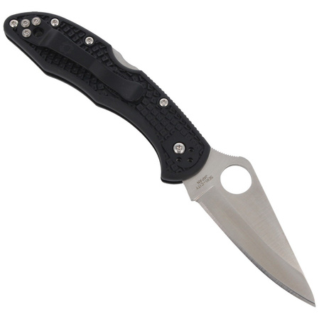 Spyderco Delica 4 FRN Black PlainEdge Knife (C11PBK)