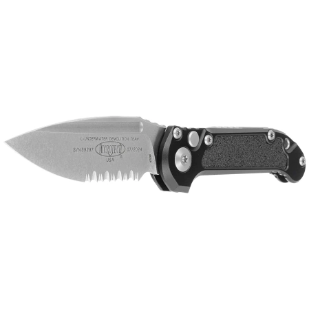 Microtech LUDT Gen III S/E Automatic Knife Black Aluminum, Stonewashed P/S M390MK by Tony Marfione (1135-11)