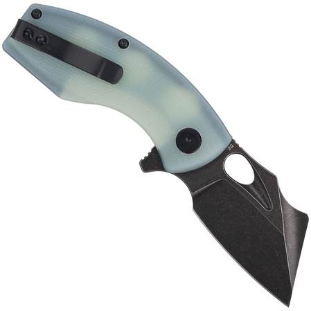Bestech Lizard Transparent G10, Black Stonewashed D2 Knife (BG39E)