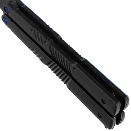 Nóż składany motylek Martinez Albainox Balisong Skulls Black Aluminium, Black 3Cr13Mov (02201)