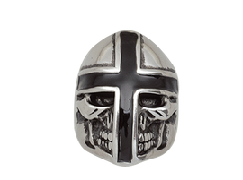 Tole 10 Imperial Skull Cross Helmet Ring Ø21 (16251-21)
