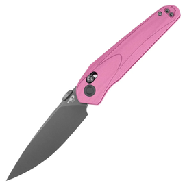 Bestech Mothus Knife Pink G10, Gray PVD 14C28N by Kombou (BG67E)