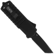 Tekto A2 Badger Mini T/E OTF Knife Black Aluminum, Black D2