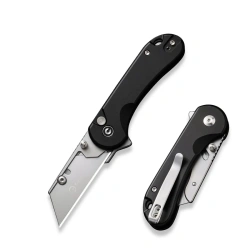 Nóż składany Civivi Elementum Utility Black Aluminium, Stonewashed 6Cr13 (C23039B-1)