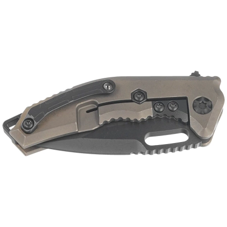 Nóż składany Heretic Medusa Manual T/E Antique Bronze Titanium, Black DLC MagnaCut by Tony Marfione Jr. (H009-6A-TIBRZ)