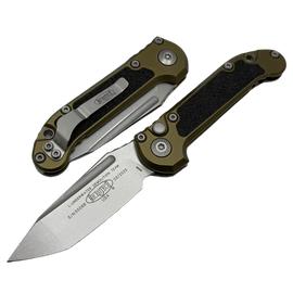 Microtech LUDT Gen III T/E Automatic Knife OD Green Aluminum, Stonewashed M390MK by Tony Marfione (1136-10OD)