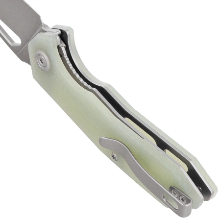 Nóż składany Kubey Coeus Jade G10, Stonewashed 14C28N (KU122V)