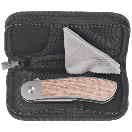 Bestech Vestige Knife GreyTitanium/Natural Micarta, Stonewashed MagnaCut by Justin Lundquist (BT2411B)