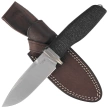 LionSteel Acha Black Burlap Micarta, Satin M390 by Molletta (AH BLB)