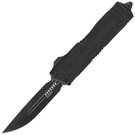 Microtech Scarab II Gen III D/E-S OTF Knife Black Aluminum, Tactical M390MK by Tony Marfione (1180-1T)