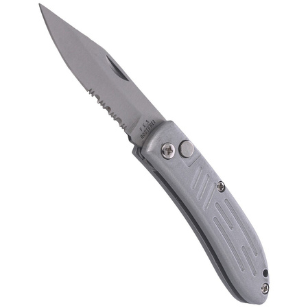 Nóż automatyczny Everts Solingen Predator Grey Aluminium, Satin AISI 420C (501905)