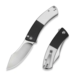 Civivi Outlaw Muk Knife Black-White G10, Satin 14C28N by Trey Sprinkle (C24079-4)