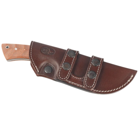 Muela Rhino-10SC.C Brown Canvas Micarta, Satin X50CrMoV15 knife