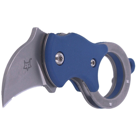 FOX Mini-KA Folding Knife FRN Blue, Bead Blasted (FX-535 BL)