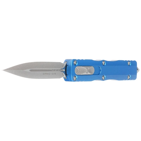 Nóż automatyczny OTF Microtech Dirac D/E Blue Aluminium, Apocalyptic M390 by Tony Marfione (225-10APBL)