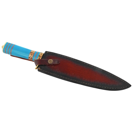 Martinez Albainox Knife Blue Acrylic, Damascus 256 Layers (32564)