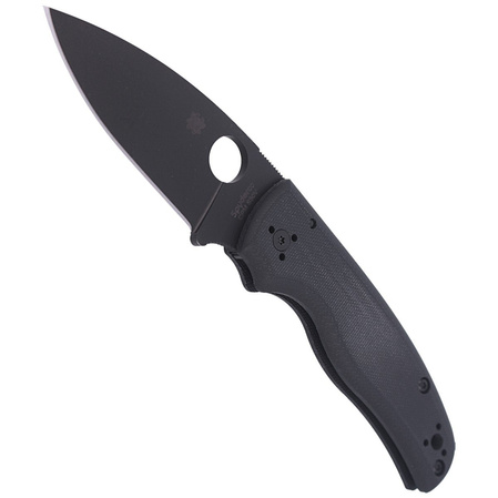 Nóż składany Spyderco Shaman Black G10, Black DLC CPM S30V by Sal Glesser (C229GPBK)
