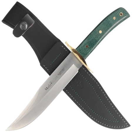 Muela BW-Classic-19G Green Jute Micarta Knife, Satin X50CrMoV15