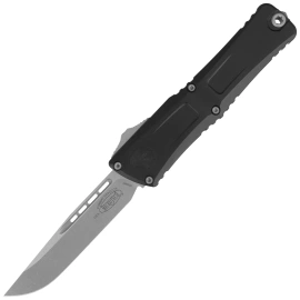 Microtech Combat Troodon Gen III S/E OTF Knife Black Aluminum, Apocalyptic M390MK by Tony Marfione (1143-10AP)