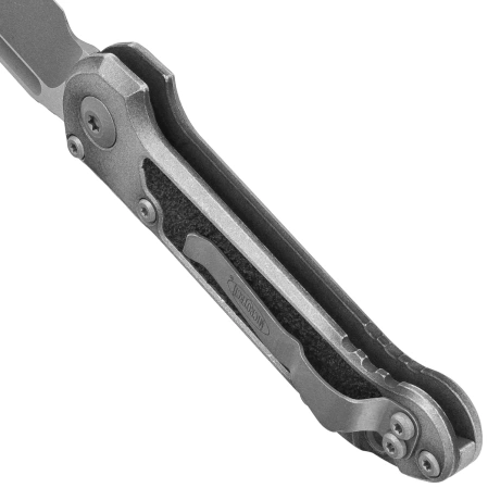 Microtech LUDT Gen III S/E Automatic Knife Weathered Metal Aluminum, Apocalyptic M390MK by Tony Marfione (1135-10APWME)