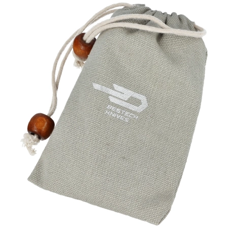 Nóż na szyję Bestech The Reticulan Blue Titanium, Damascus by Elijah Isham (BT1810H)